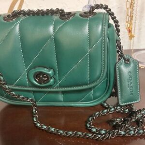 Coach Emerald Quilted Crossbody Bag